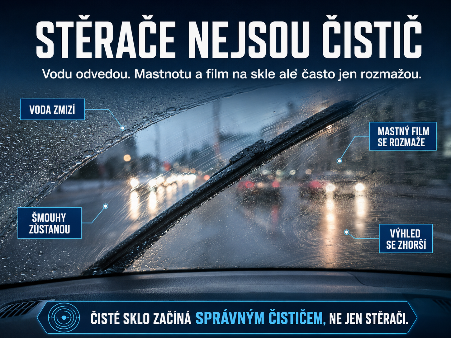 Stěrače nejsou čistič